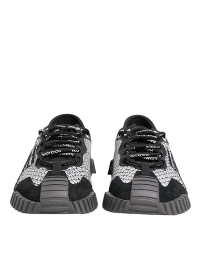 حذاء سنيكرز دولتشي آند غابانا متعدد الألوان برباط ومنخفض الرقبة NS1