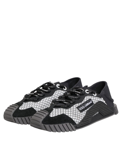 حذاء سنيكرز دولتشي آند غابانا متعدد الألوان برباط ومنخفض الرقبة NS1