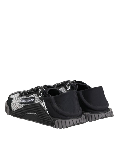 حذاء سنيكرز دولتشي آند غابانا متعدد الألوان برباط ومنخفض الرقبة NS1