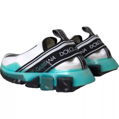 حذاء سنيكرز دولتشي آند غابانا سورينتو سهل الارتداء باللونين الأسود والأبيض والأزرق