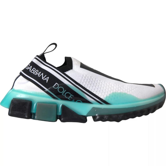 حذاء سنيكرز دولتشي آند غابانا سورينتو سهل الارتداء باللونين الأسود والأبيض والأزرق