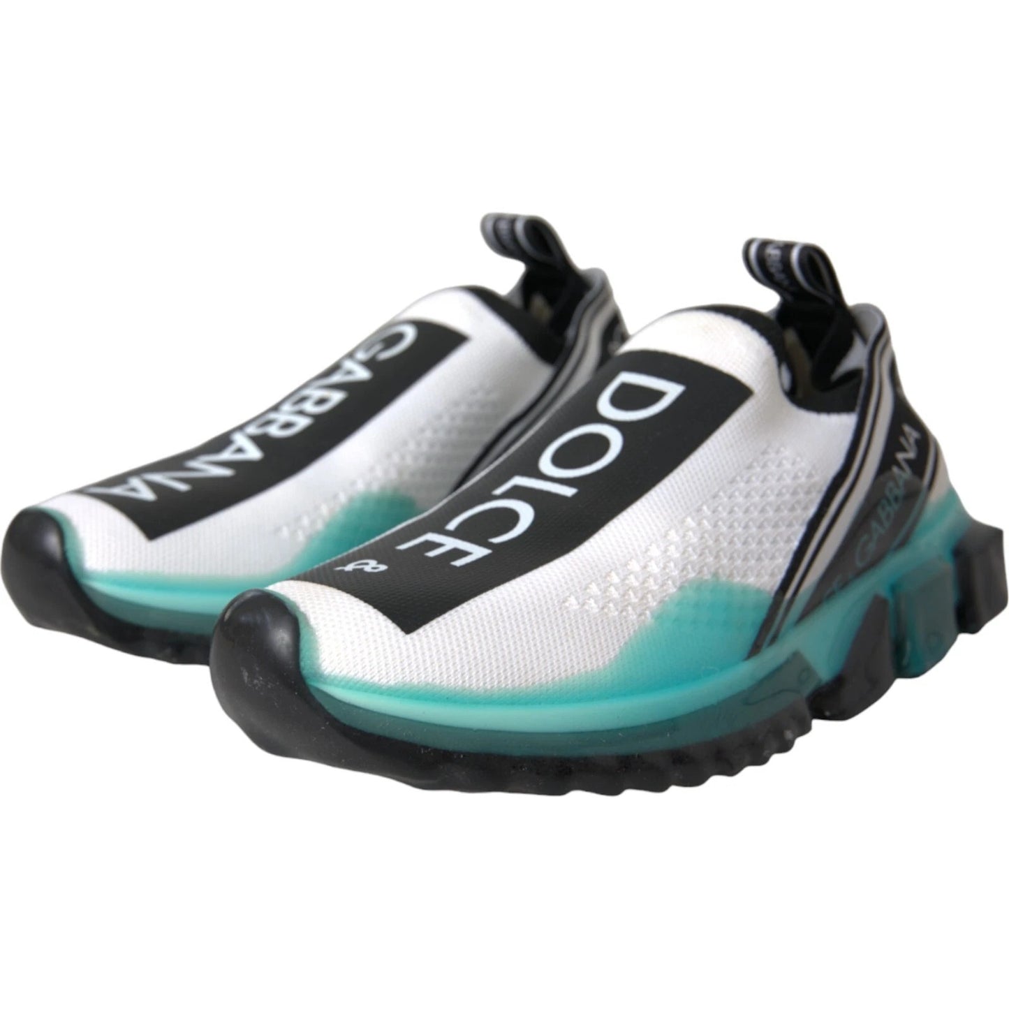 حذاء سنيكرز دولتشي آند غابانا سورينتو سهل الارتداء باللونين الأسود والأبيض والأزرق