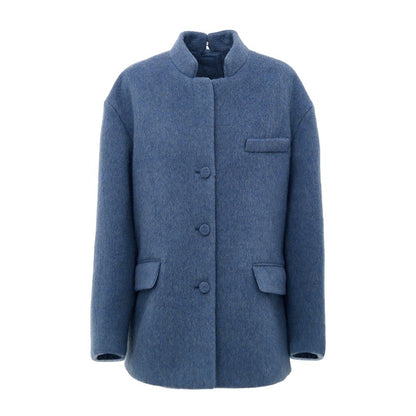 Gucci Light Blue Wool Coat