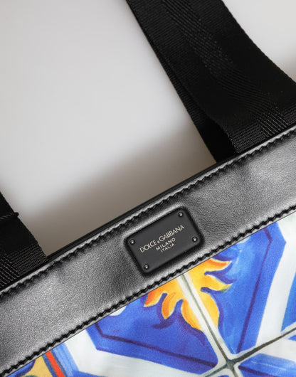 دولتشي آند غابانا متعدد الألوان مايوليكا طباعة حقيبة حزام الكتف