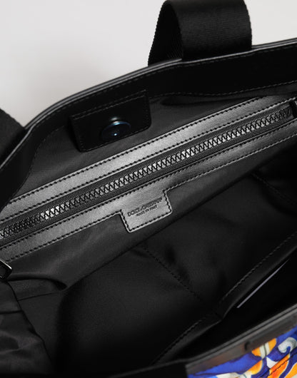 دولتشي آند غابانا متعدد الألوان مايوليكا طباعة حقيبة حزام الكتف