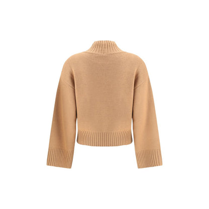 Fabiana Filippi Beige Fleece Wool Sweatshirt