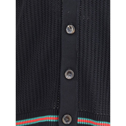 Gucci Black Cotton Cardigan