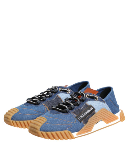 حذاء سنيكرز دولتشي آند غابانا NS1 أزرق برباط من الأعلى ومنخفض الارتفاع