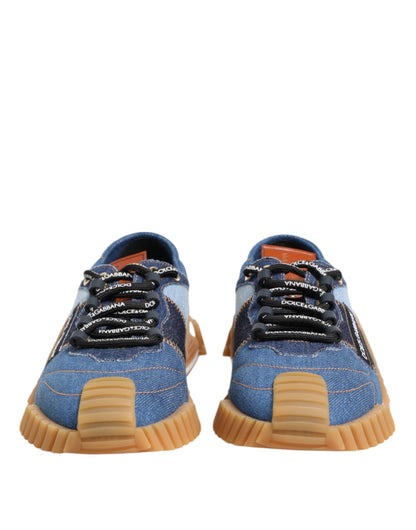 حذاء سنيكرز دولتشي آند غابانا NS1 أزرق برباط من الأعلى ومنخفض الارتفاع