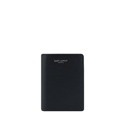 Saint Laurent Black Calf Leather Bos Taurus Wallet
