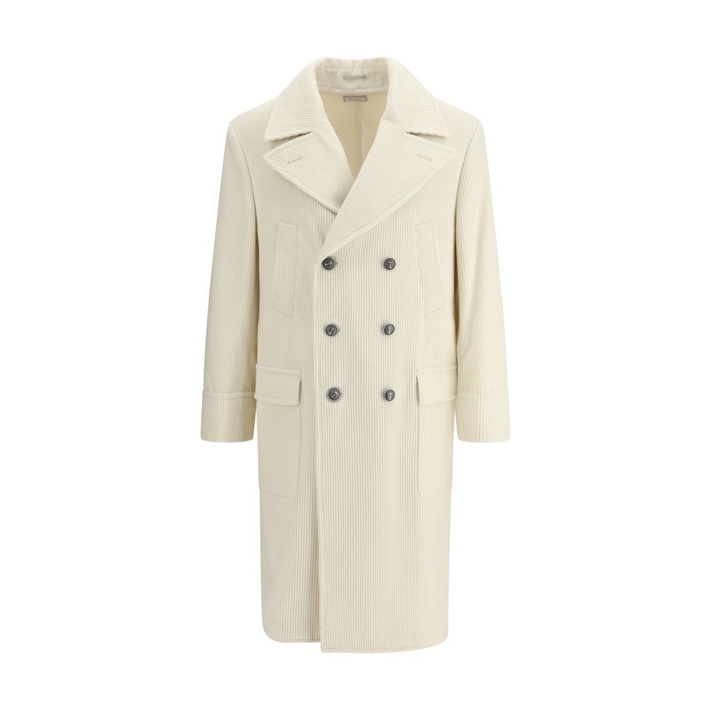 Brunello Cucinelli Beige Cashmere Coat