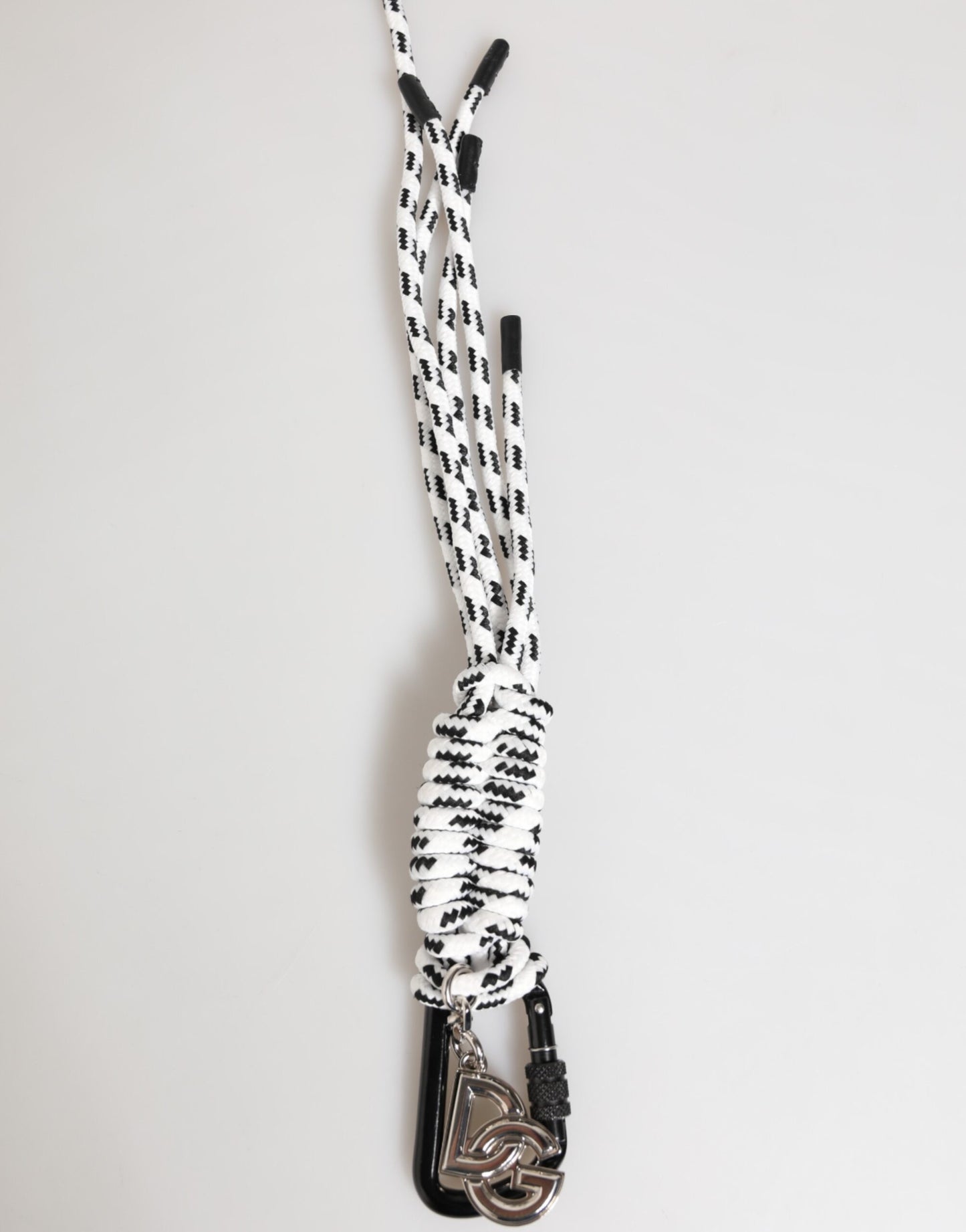 Dolce & Gabbana Multicolor Polyester Tape String DG Logo Keychain Keyring