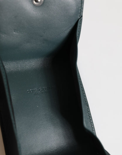 محفظة دولتشي آند غابانا للعملات المعدنية بشعار DG باللون الأخضر الداكن