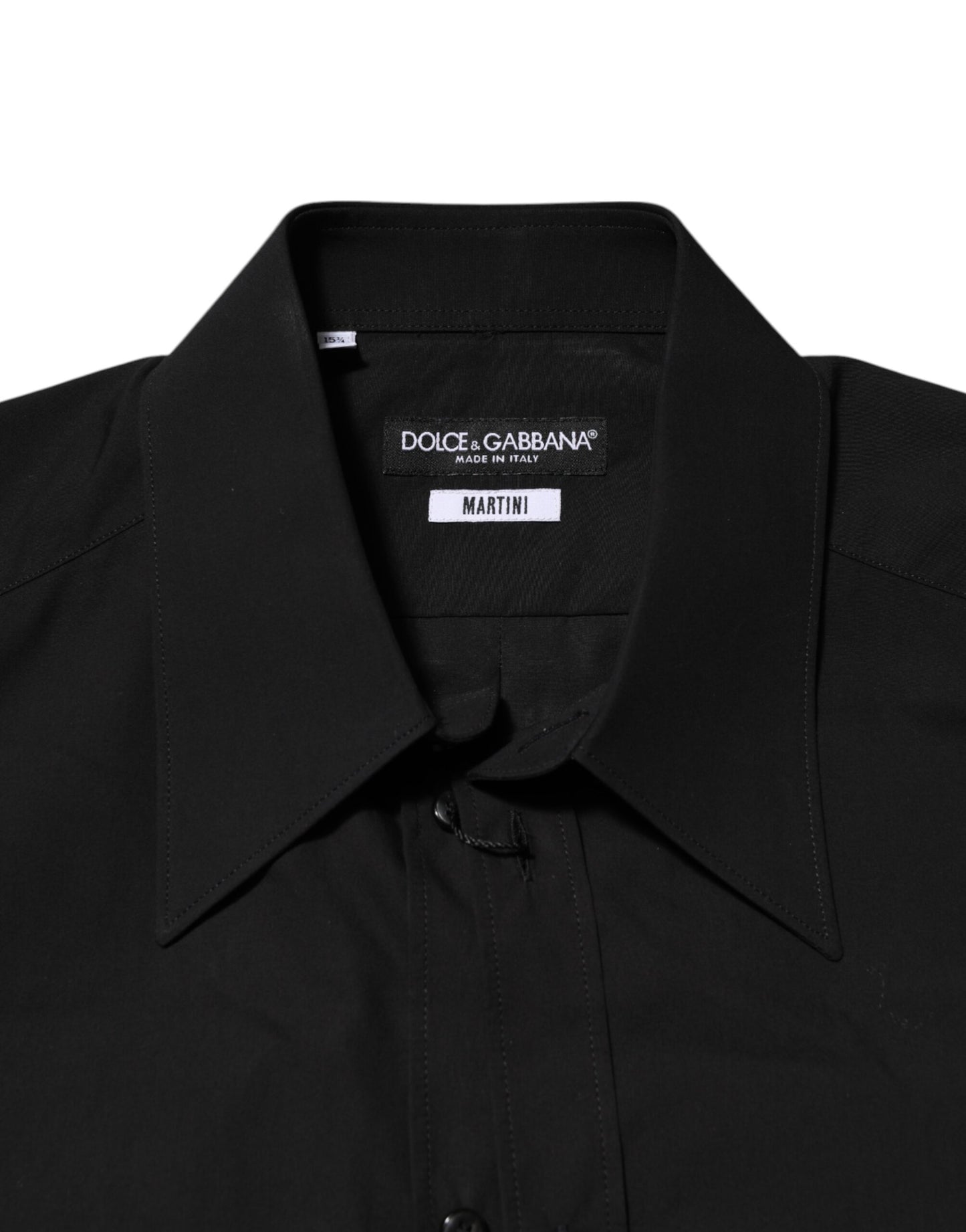 Dolce & Gabbana Black MARTINI Slim Fit Dress Formal Men Shirt