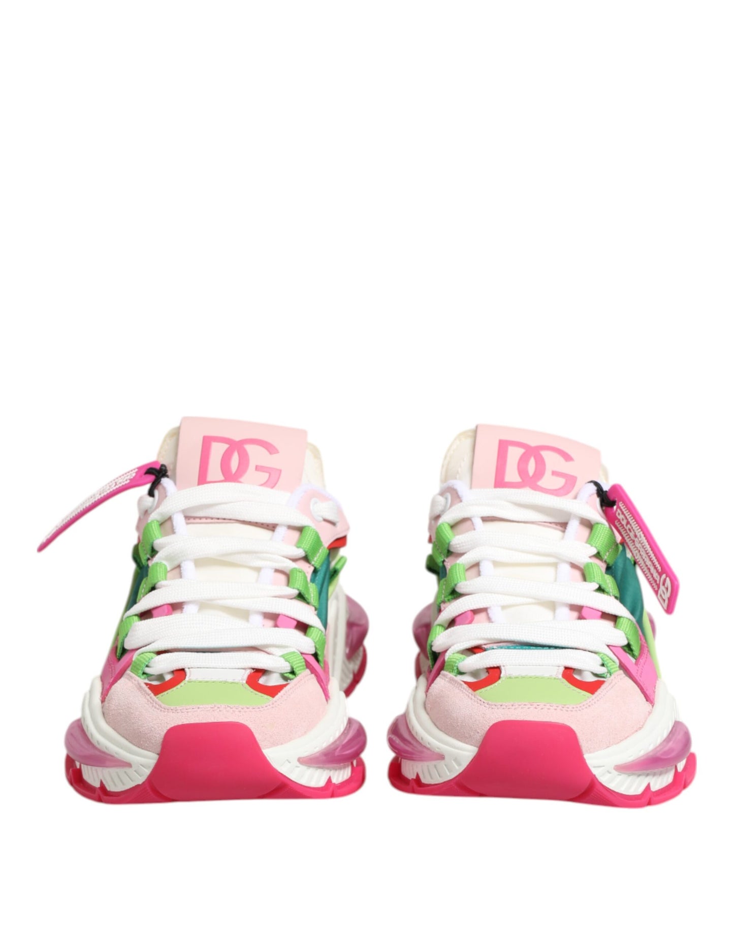 حذاء رياضي منخفض الارتفاع من دولتشي آند غابانا متعدد الألوان من الجلد