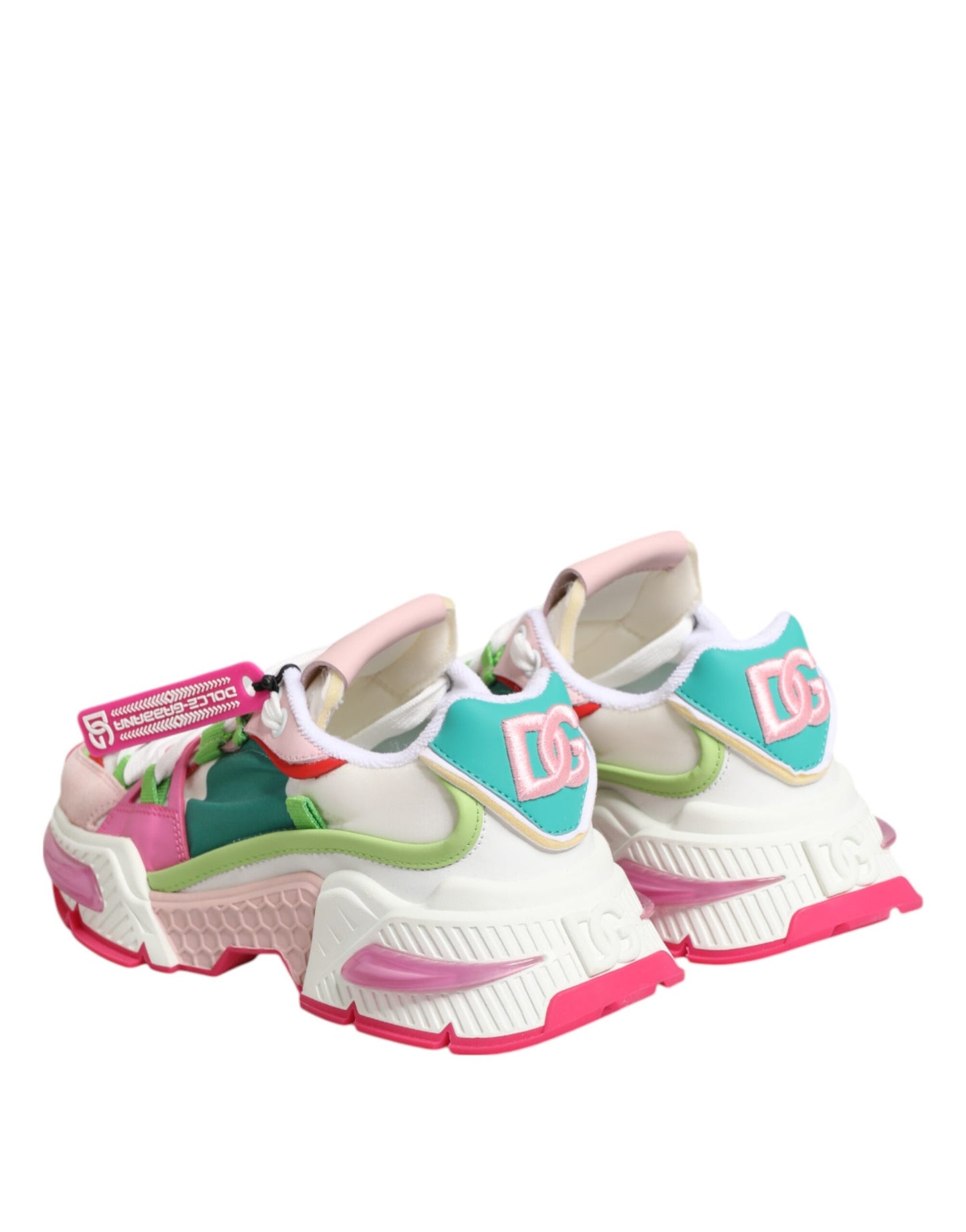 حذاء رياضي منخفض الارتفاع من دولتشي آند غابانا متعدد الألوان من الجلد