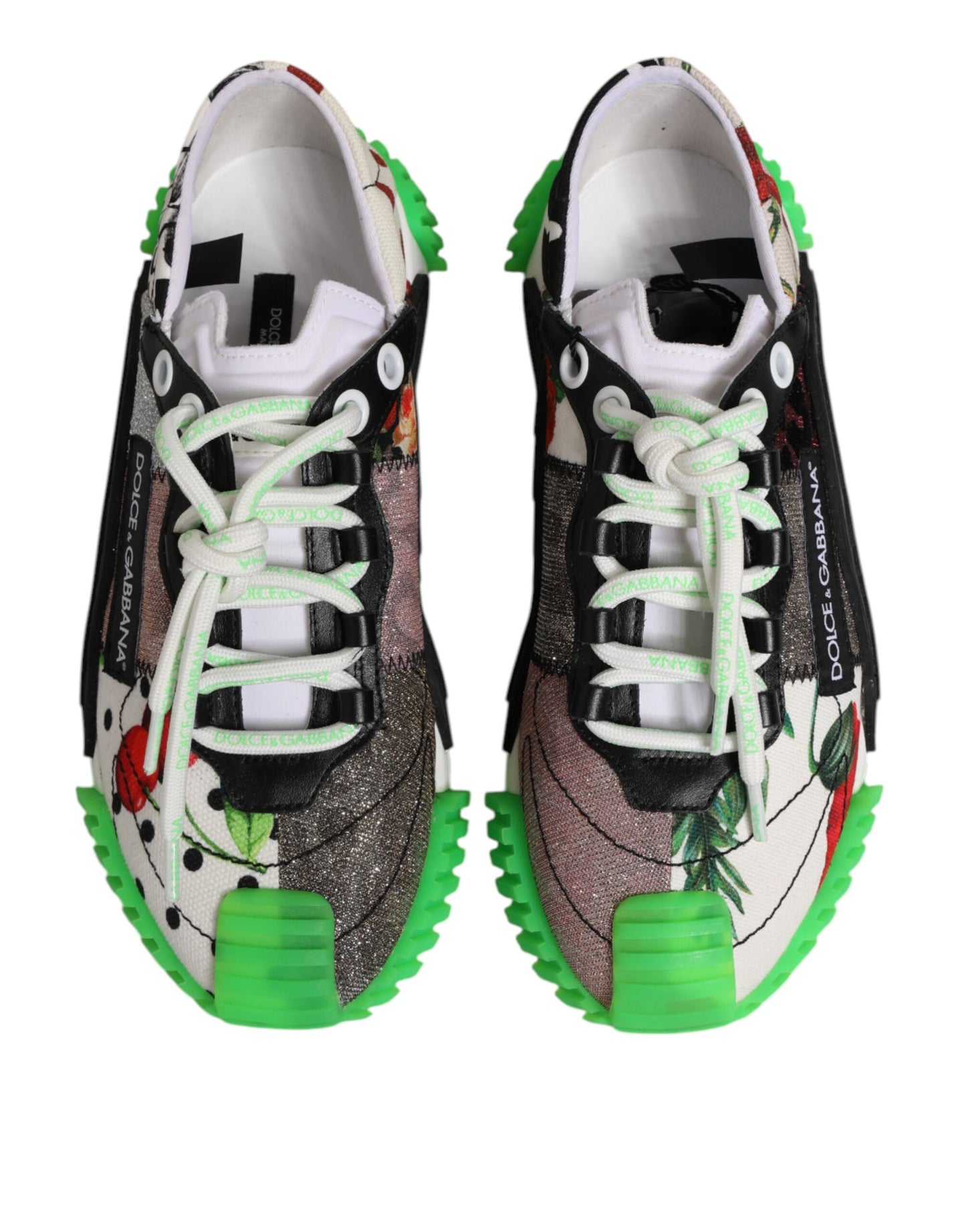 حذاء رياضي متعدد الاستخدامات من دولتشي آند غابانا بشعار DG بنقشة جلد الفهد والكرز