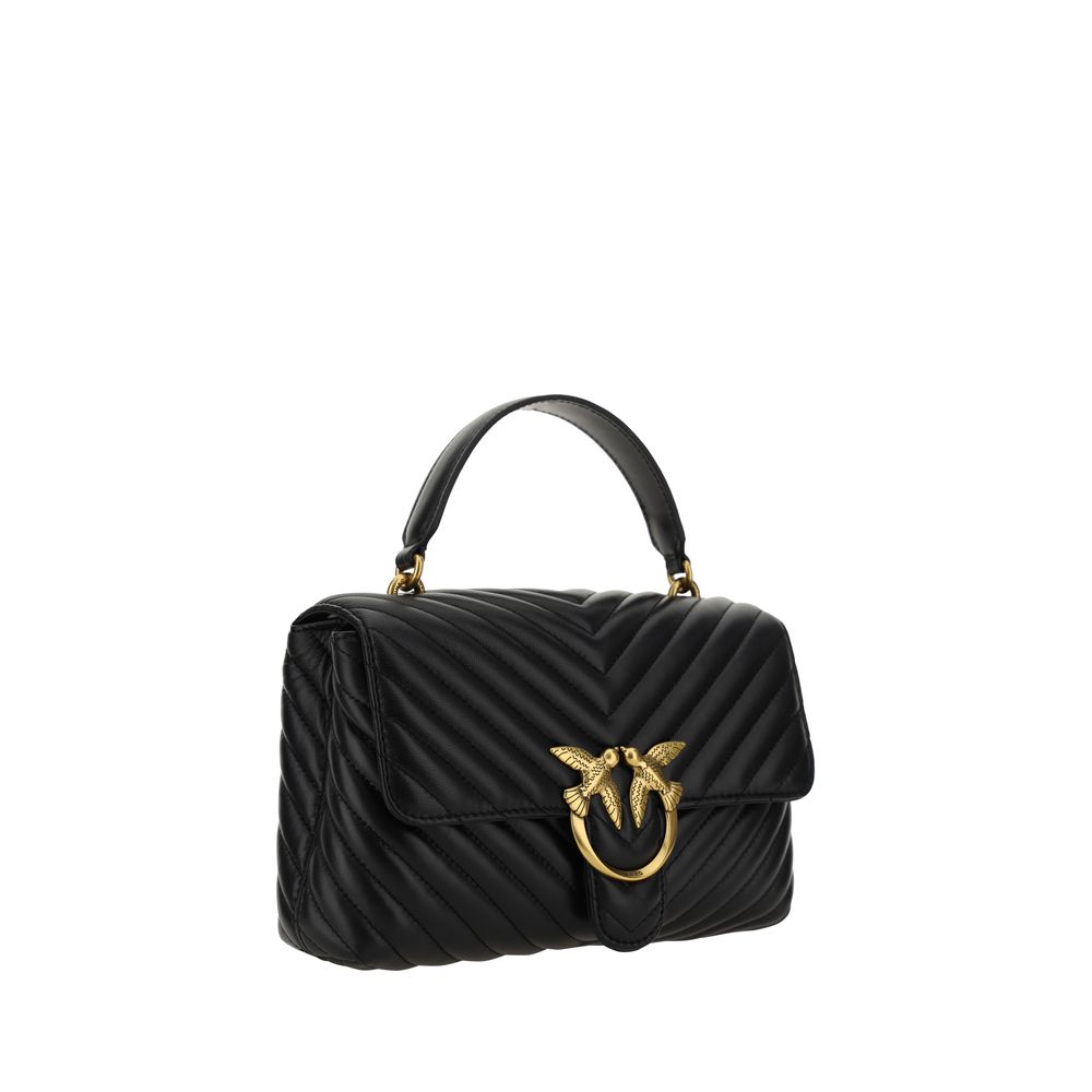 محفظة PINKO Bos Taurus من جلد العجل الأسود