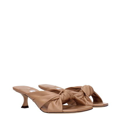 Jimmy Choo Beige Leather Sandals