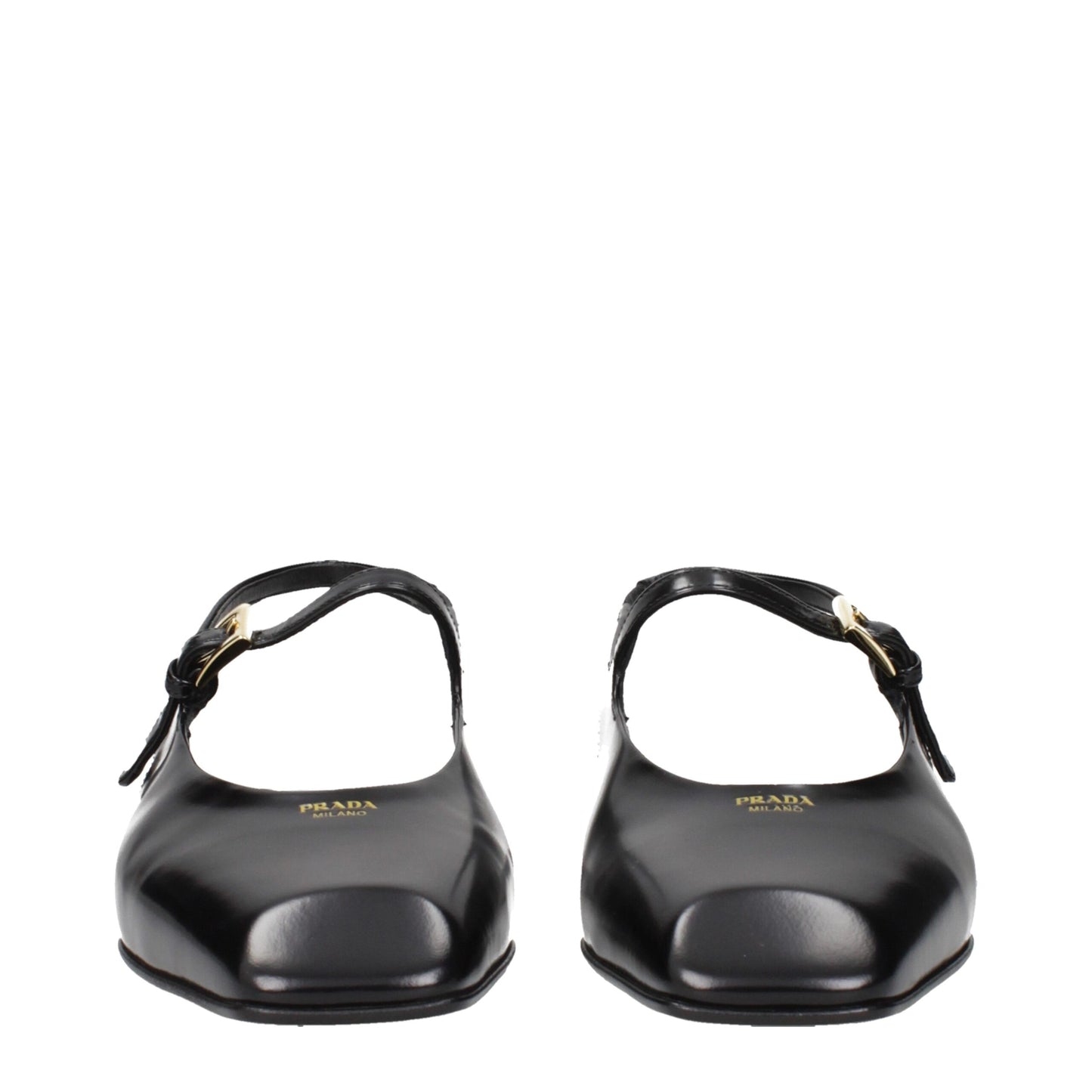 Prada Black Leather Sandals