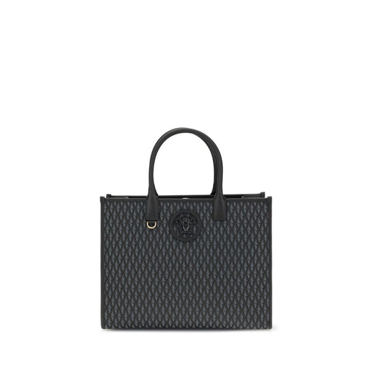 Versace Black Cotton Handbag