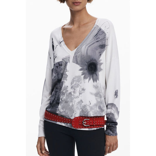 Desigual White Viscosa Women's Jersey