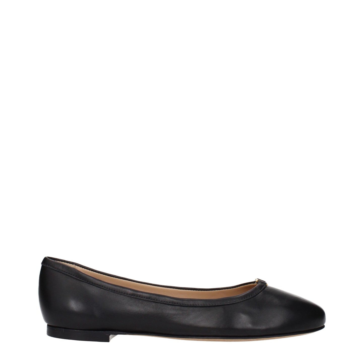 Chloé Black Leather Ballet Flats