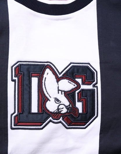 Dolce & Gabbana Multicolor Striped Cotton Men Crew Neck T-shirt