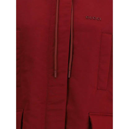 Gucci Bordeaux Polyester Shell Jacket