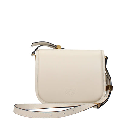 PINKO Beige Leather Crossbody Bag