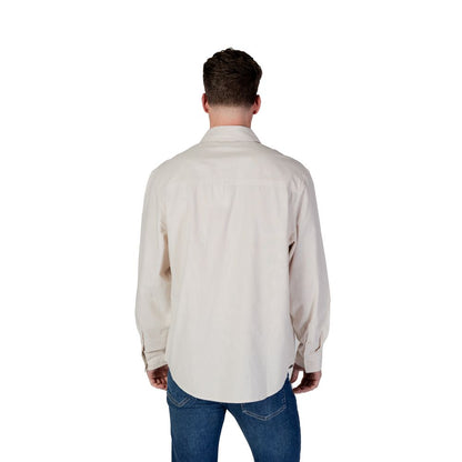 Calvin Klein Jeans Beige Recycled Cotton Shirt
