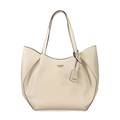 Guess Jeans Beige Polyurethane Women's Handbag