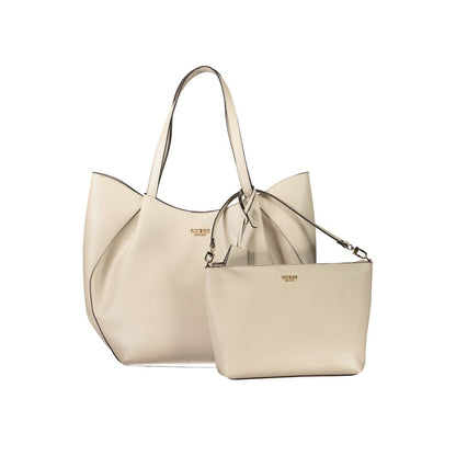 Guess Jeans Beige Polyurethane Women's Handbag
