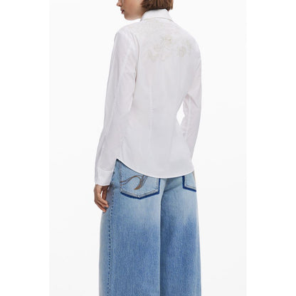Desigual Bianco Cotton Womens Shirt