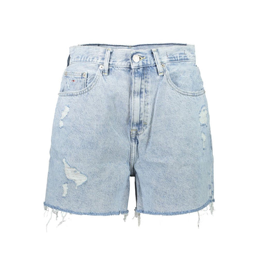 Tommy Hilfiger Azzurro Cotton Women Shorts