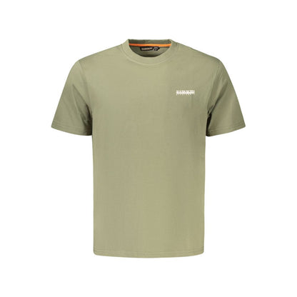 Napapijri Verde Cotton Men T-Shirt