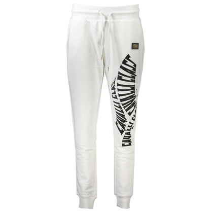 Cavalli Class Bianco Cotton Women Jogger Pant