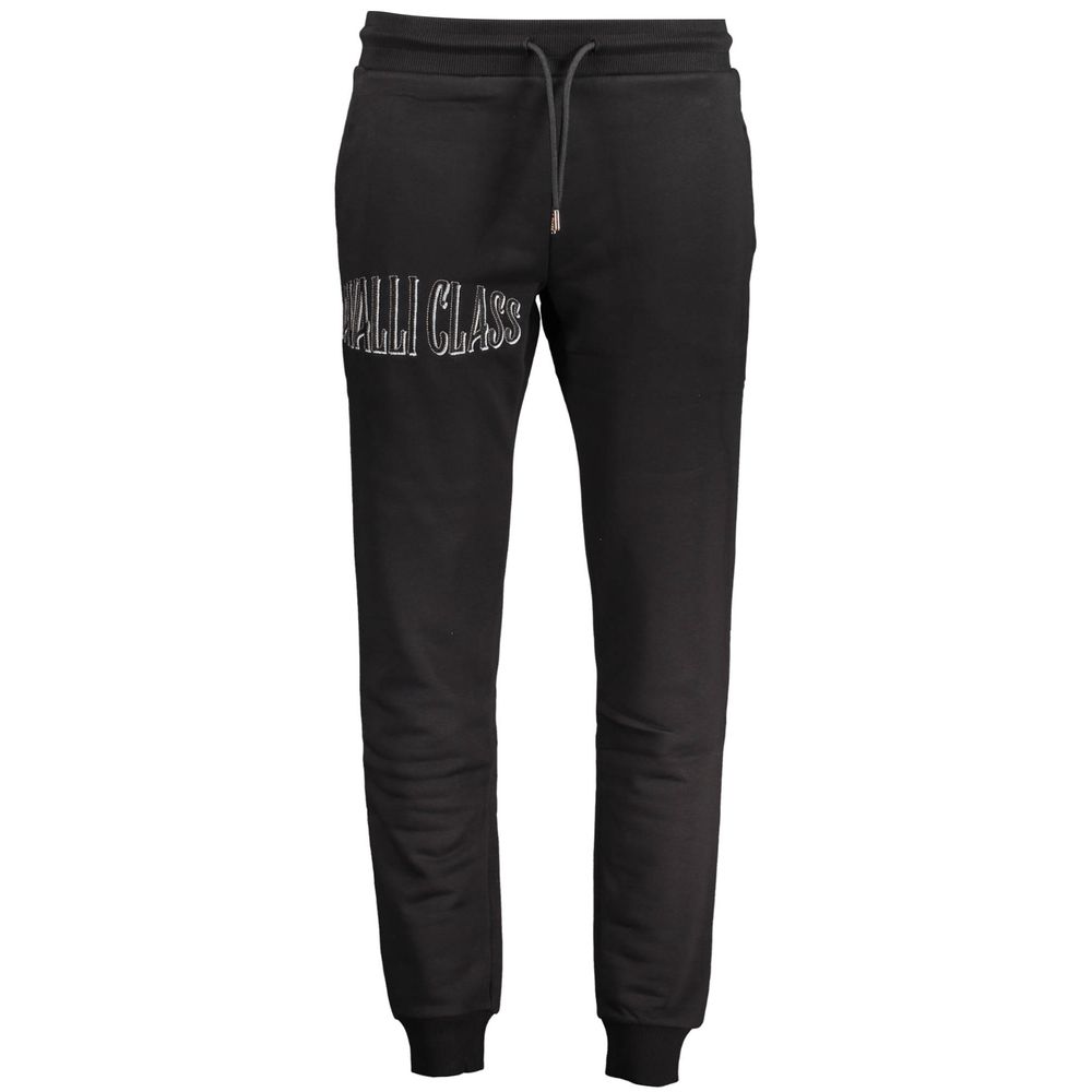 Cavalli Class Black Cotton Men's Sweatpants