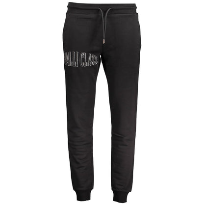 Cavalli Class Black Cotton Men's Sweatpants
