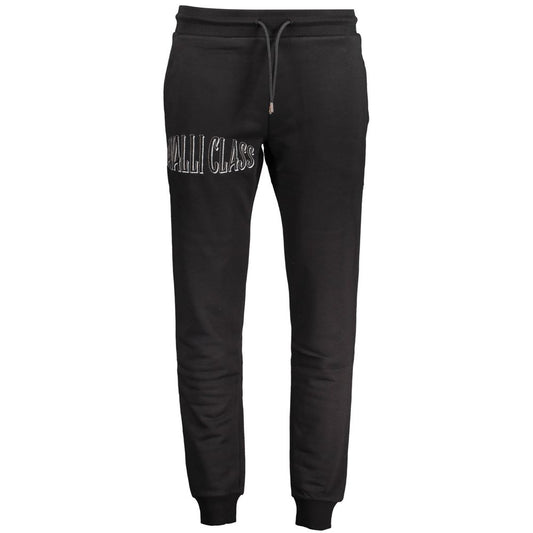 Cavalli Class Black Cotton Men's Sweatpants