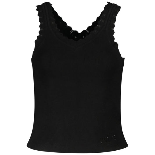 Guess Jeans Black Viscose Women's Tank Top