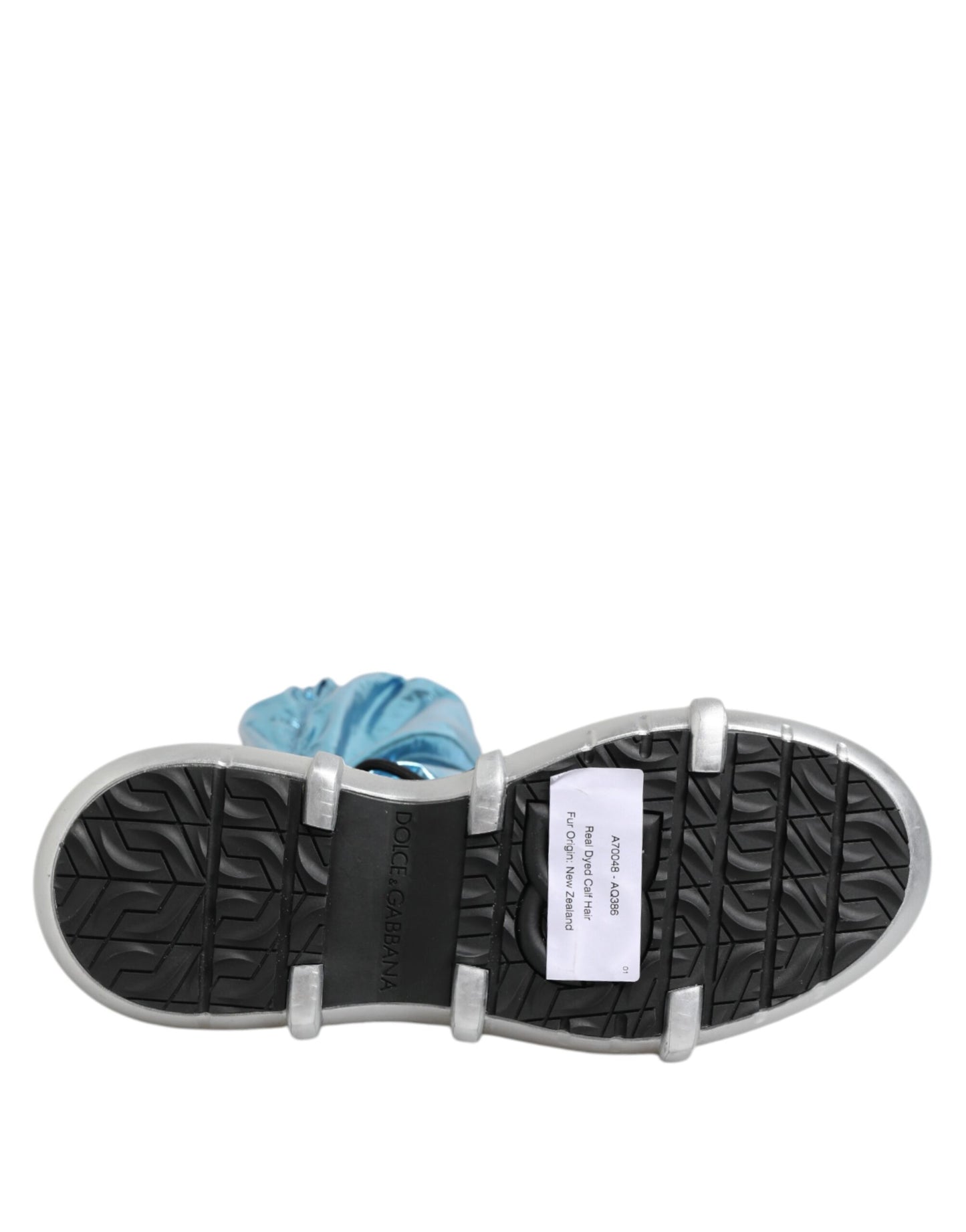 جوارب طويلة من دولتشي آند غابانا باللون الأزرق برباط للركبة للرجال