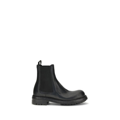 Dolce & Gabbana Black Calf Leather Bos Taurus Chelsea Boots