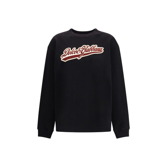 Dolce & Gabbana Black Cotton Sweatshirt