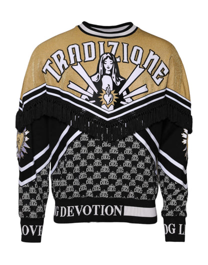Dolce & Gabbana Multicolor Tradizione E Devotion Sweatshirt Sweater