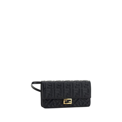 Fendi Black Calf Leather Bos Taurus Wallet