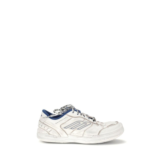 Balenciaga Gray Calf Leather Bos Taurus Athletic Sneakers