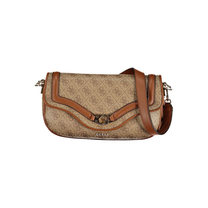 Guess Jeans Beige Polyurethane Women's Handbag