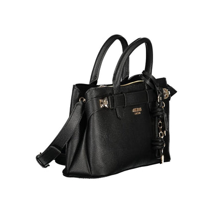Guess Jeans Nero Poliuretano Women Handbag