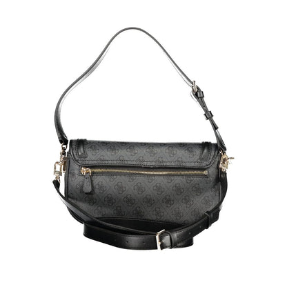 Guess Jeans Nero Poliuretano Women Handbag